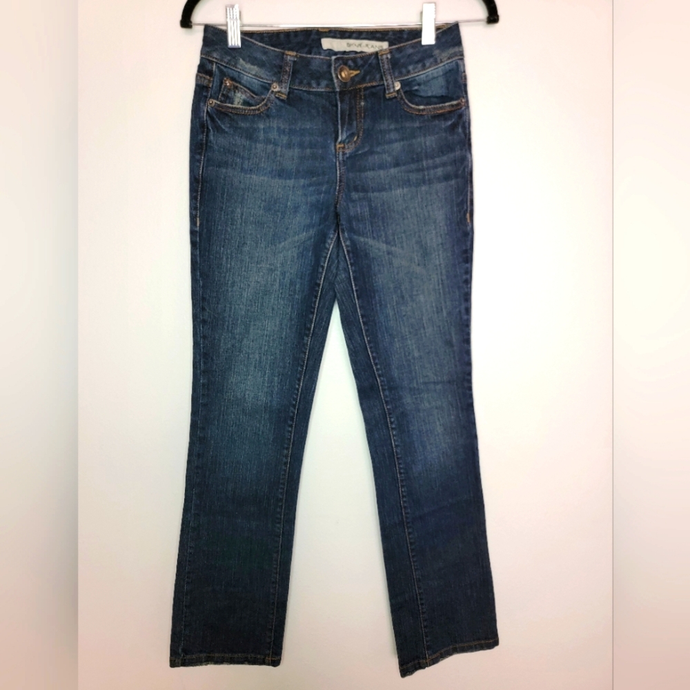DKNY Jeans Women Denim Pants Blue Size Waist 26 2R Straight Leg Dark Blue (1)